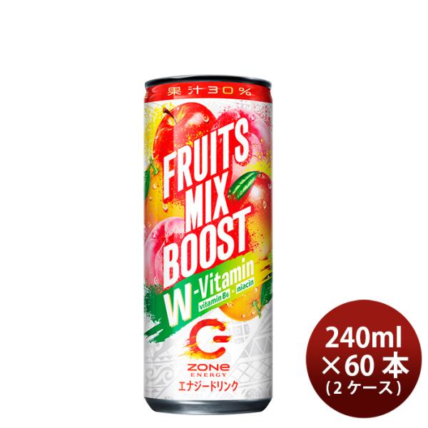 サントリー ZONe ENERGY FRUITS MIX BOOST ＋PEACH 240ml × ...