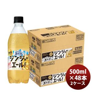 サントリー サントリー天然水 特製ジンジャーエール PET 500ml × 2ケース / 48本 敬老の日 のし・ギフト対応不可
