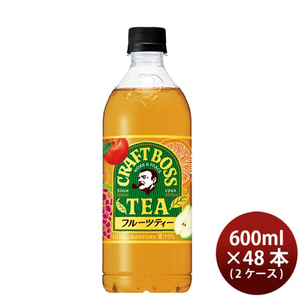 サントリー クラフトボス フルーツティー(2024年春夏) PET 600ml × 2ケース / 4...