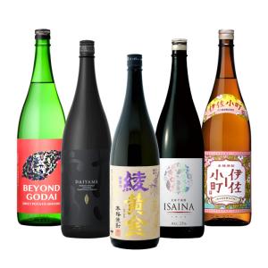 フルーティー 芋焼酎 5本 飲み比べセット 1800ml 1.8L 綾黄金 だいやめ