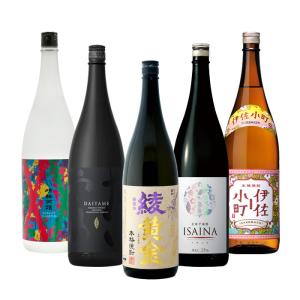 【5/25は逸酒創伝の日！5%OFFクーポン有】フルーティー 芋焼酎 5本 飲み比べセット 1800ml 1.8L 綾黄金 だいやめ ISAINA 晴耕雨読 伊佐小町 焼酎 既発売