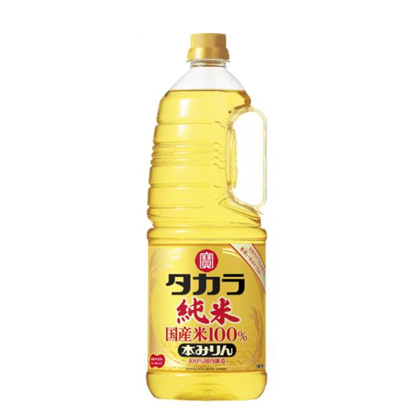 タカラ 本みりん 純米 国産米100% ペット 1800ml 1.8L 1本 みりん 調味料 宝 既...