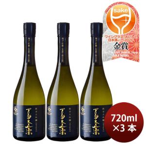 日本酒 アルプス正宗 純米大吟醸 山恵錦 カートン入り 720ml 3本 亀田屋酒造店 ギフト WGO 既発売
