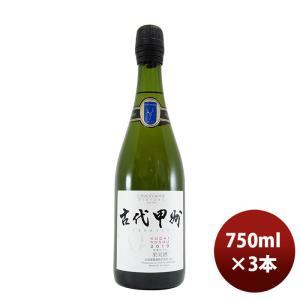 スパークリングワイン 大和葡萄酒 ハギースパーク古代甲州 750ml 3本 のし・ギフト・サンプル各種対応不可｜isshusouden