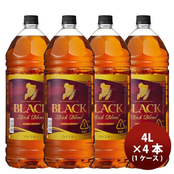 【4/25は逸酒創伝の日！5%OFFクーポン有！】ウイスキー ブラックニッカ リッチブレンド ペット...