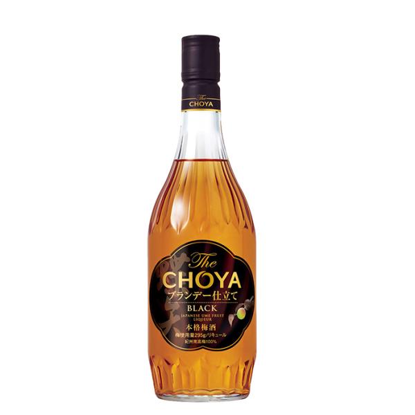 チョーヤ The CHOYA ブランデー仕立て BLACK 700ml 1本 梅酒 リニューアル