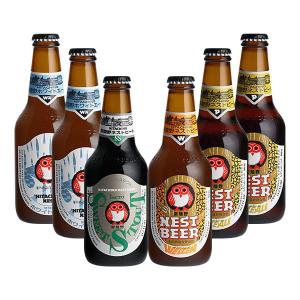 ビール 木内酒造 常陸野ネストビール 4種飲み比べセット 330ml 6本 瓶 ご注文後に加算 ギフト 父親 誕生日 プレゼント お酒