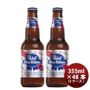 アメリカ Pabst Blue Ribbon ( パブストブルーリボン ) 瓶 355ml  48本 ( 2ケース ) クラフトビール｜isshusouden