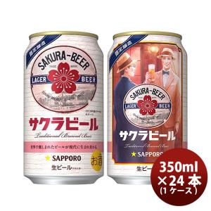 サッポロ（SAPPORO） ビール サクラビール 6缶パック 350ml × 2ケース