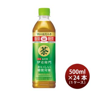 サントリー 機能性表示食品 伊右衛門プラス おいしい糖質対策 500ml ペット 24本 1ケース ...