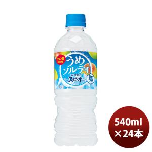 サントリー 天然水うめソルティ ペット 540ml × 1ケース / 24本 期間限定 のし・ギフト・サンプル各種対応不可 炭酸飲料の商品画像