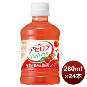 フルーツジュース ニチレイ アセロラリフレッシュ 280ml 24本 1ケース  のし ギフト サンプル各種対応不可