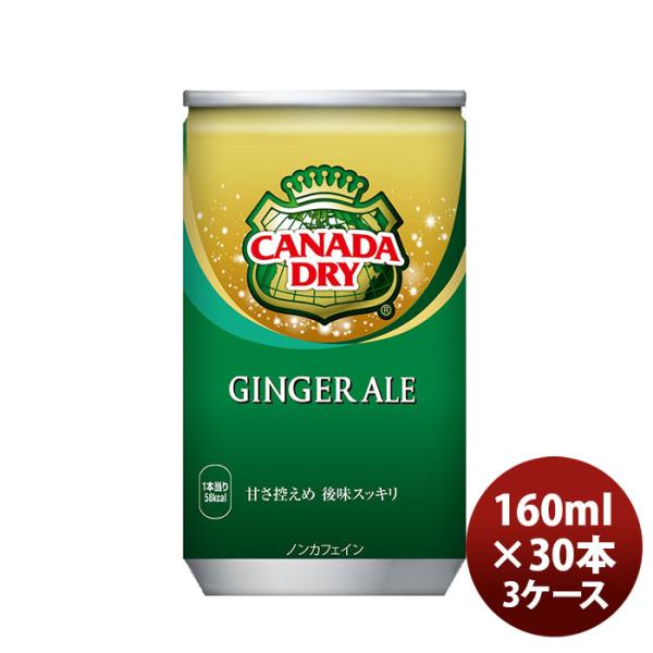 カナダドライ ジンジャーエール １６０Ｍ缶（１ケース） 160ml 30本 3ケース ギフト 父親 ...