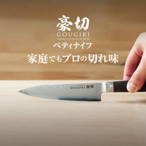 包丁 ペティナイフ 豪切 ダマスカス 12.5cm 日本製 岐阜産 送料無料 ステンレス モリブデン...