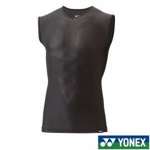 【訳あり品】YONEX ユニノースリーブシャツ　STBP1019 ブラック　M YONEX（ヨネックス） 《送料無料》YONEX ユニセックス ノースリーブ
