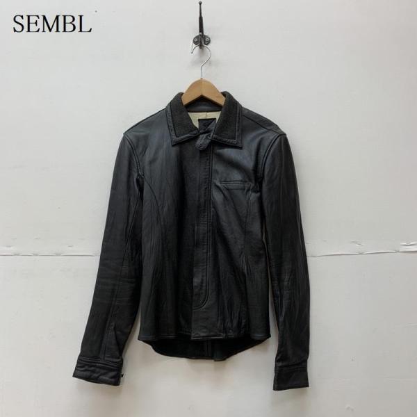 SEMBL センブル レザージャケット ジャケット、上着 Jacket ラムレザー シングル ジャケ...