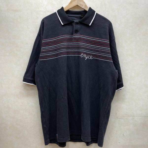USED 古着 半袖 ポロシャツ Polo Shirt ENYCE エニーチェ ビッグサイズ ボーダ...