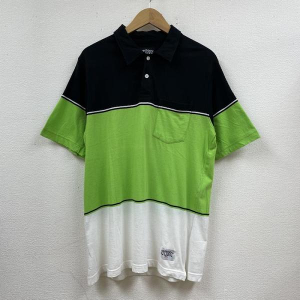 STUSSY ステューシー 半袖 ポロシャツ Polo Shirt 半袖 ポロシャツ 切り替えデザイ...