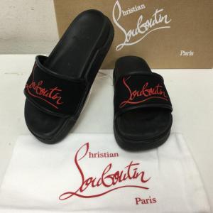 Christian Louboutin クリスチャン・ルブタン サンダル サンダル Sandals 1210885 NAVYPOOL FLAT NEOPPENE シャワーサンダル ラバーソール  10088168