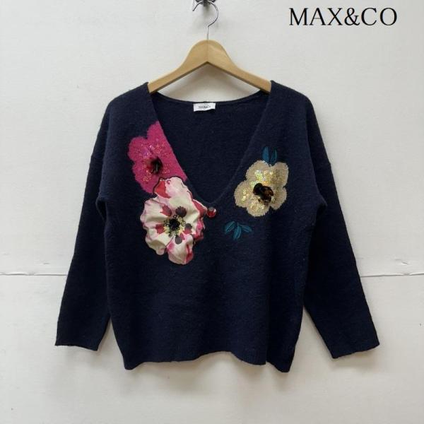 MAX&amp;CO マックスアンドコー 長袖 ニット、セーター Knit, Sweater ニット 花柄 ...