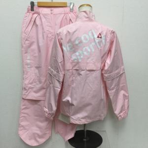 le coq sportif ルコックスポルティフ スーツ スーツ Suits 撥水加工 ナイロン セットアップ ゴルフウェア 袖脱着式 専用袋付 10096479｜istitch-store