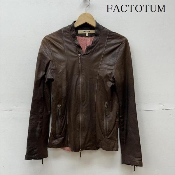 FACTOTUM ファクトタム レザージャケット ジャケット、上着 Jacket シングル ゴート ...