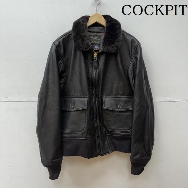 USED 古着 レザージャケット ジャケット、上着 Jacket COCKPIT G-1 ゴートスキ...