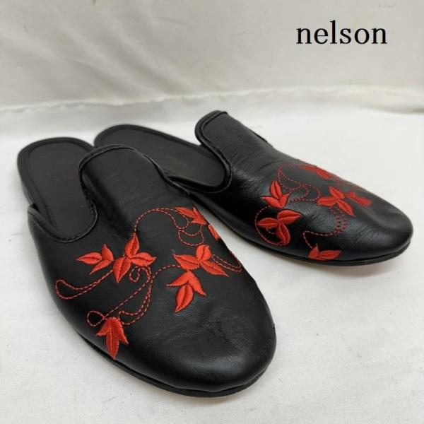 USED 古着 ミュール ミュール High Heel Sandals nelson ネルソン レザ...