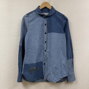 REMI RELIEF レミ レリーフ 長袖 シャツ、ブラウス Shirt, Blouse 長袖 デニム ウエスタン シャツ ブラウス Shirt ロングスリーブ ボタン  10105010