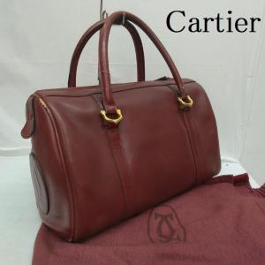 Cartier カルティエ ボストンバッグ ボストンバッグ Traveling Bag マストライン ミニ ボストン バッグ ゴールド金具 10106461｜istitch-store