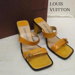 LOUIS VUITTON ルイヴィトン サンダル サンダル Sandals スクエアトゥ エナメル ミュール サンダル 0040 GI 36 1/2 10106474