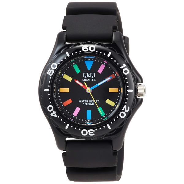 [シチズン Q&amp;Q] 腕時計 アナログ 防水 ウレタンベルト VR25-001 レディース ブラック