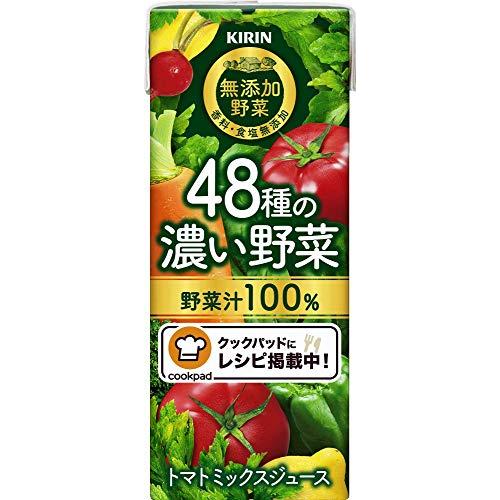 小岩井 キリン 無添加野菜 48種の濃い野菜 200ml×24本