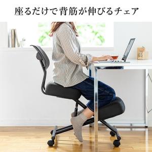 バランスチェア 姿勢矯正椅子 ガス圧昇降 腰痛...の詳細画像1