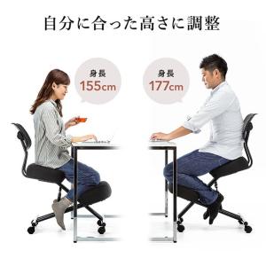バランスチェア 姿勢矯正椅子 ガス圧昇降 腰痛...の詳細画像3
