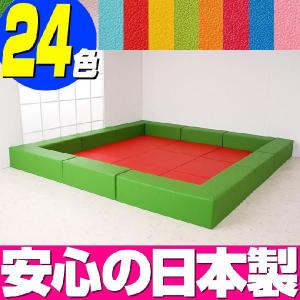 キッズルームマット 約90×90×5cm 約90×90×5cm レッド ビバホーム