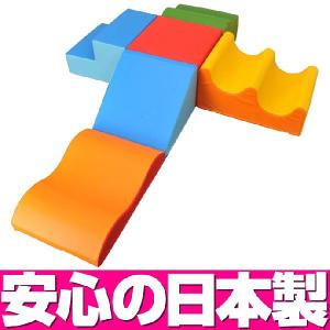 キッズコーナー ソフトクッション スクウエアセットD ／日本製 室内 遊具 大型 ブロック｜isuharikoubou