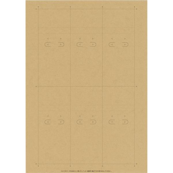 ササガワ　タカ印　　44-7642　OAピアス・イヤリング専用台紙 クラフト LL　10シ−ト
