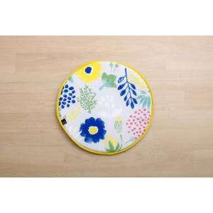 ハンドルカバー クッション 『ミルカ ハンドルカバー』 【ブルー】 約43丸 9410159