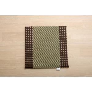 車用クッション い草クッション 『マーブル半Pマチ付シート』 【ブラウン】 約43×41 94114...