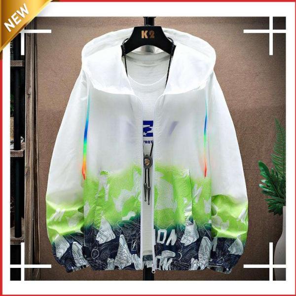 パーカー メンズ ス ジップアップパーカー ルームウェア UVカット 長袖 春 春服 夏 夏服 薄手...