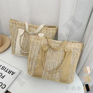 かごバッグ レディース大容量草編みバッグ 軽量マ...の商品画像