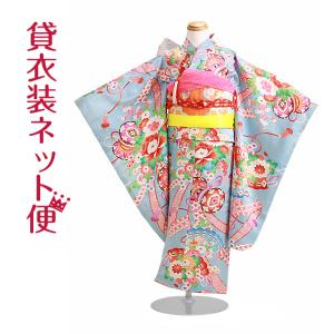 松田聖子さんブランド　7歳用七五三着物セット セイコマツダ 753 七五三 着物 7歳 レンタル フルセット レトロ