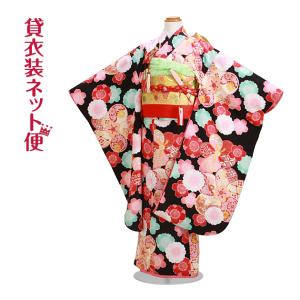 松田聖子ブランド 七五三 着物 7歳 女の子 着物レンタル 5歳 503 送料