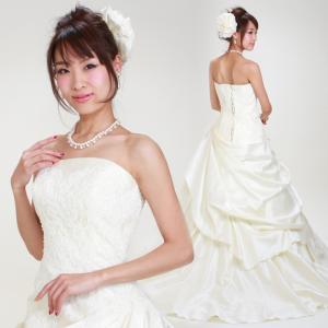 ウェディングドレス レンタル 9号-11号 Aライン ウエディングドレス ドレス 貸衣装 海外挙式 海外ウェディング 安い 格安 6421 送料無料