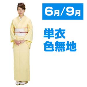 色無地 レンタル 袷 10月〜5月向け 正絹 一ツ紋 サーモンピンク色 着物