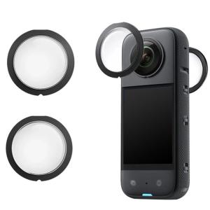 Insta360 X3 カメラレンズカバー レンズプロテクター カメラレンズ保護フィルム 粘着式レンズ保護フィルター 粘着式レンズガード インスタ360 HD｜IT問屋名古屋店