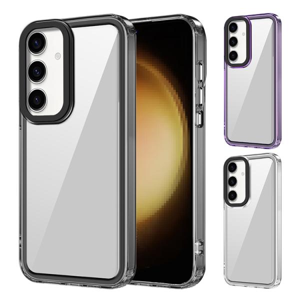 Galaxy A55 5G ケース  耐衝撃 クリア カバー TPU+ポリカーボネート 背面透明 ス...