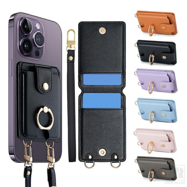 AQUOS sense10/sense9 スマホショルダー スマホ 背面 カードケース 粘着タイプ ...