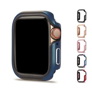 Apple Watch Series 6/5/4/SE ケース カバー TPU + サイドアルミバンパー